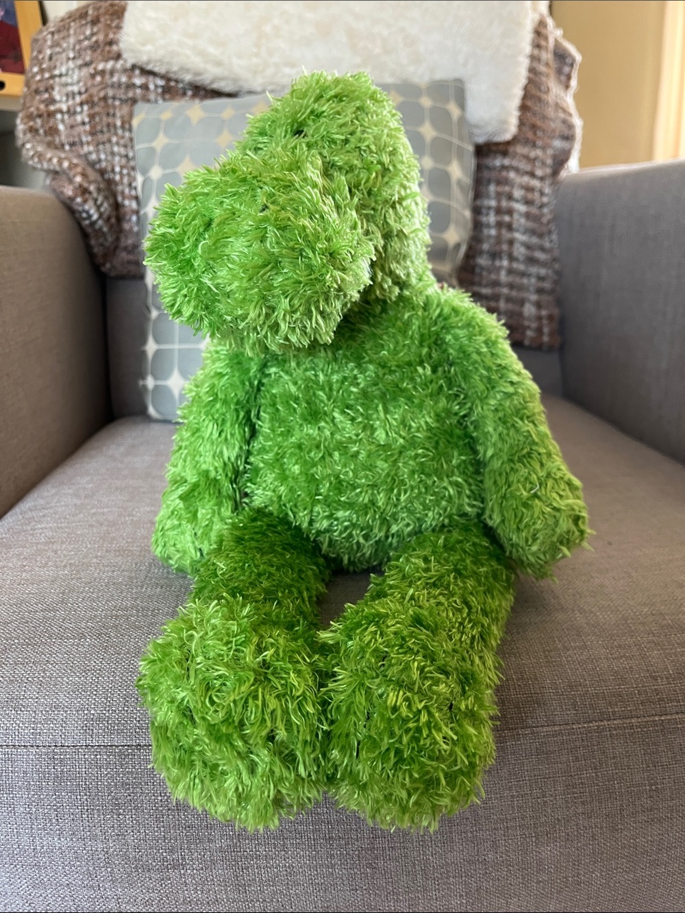 GUND Teegan Plush Turtle in Brown & Lime Green